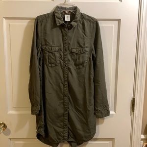 H&M long sleeve shirt dress